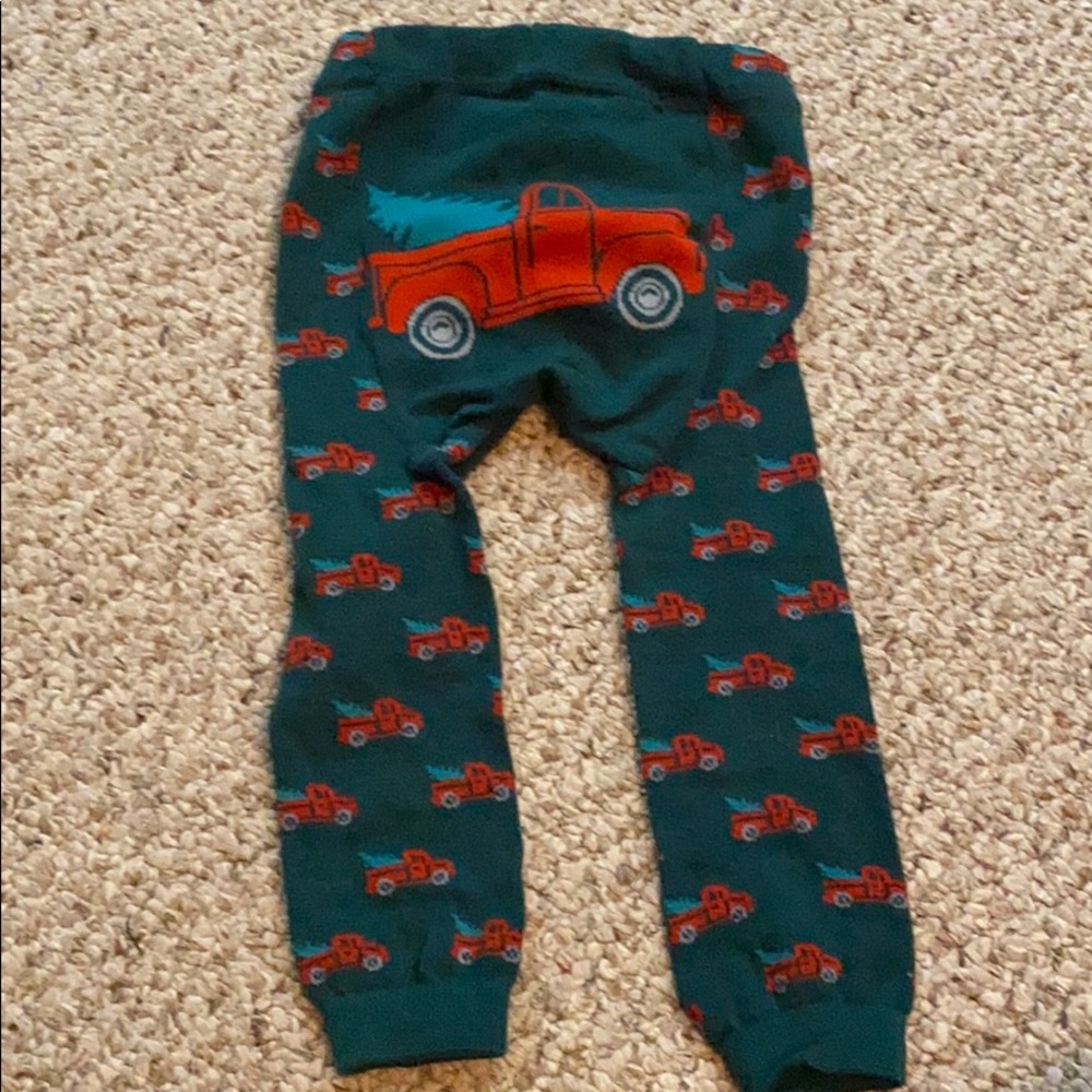 Doodle pants Christmas tree truck pants